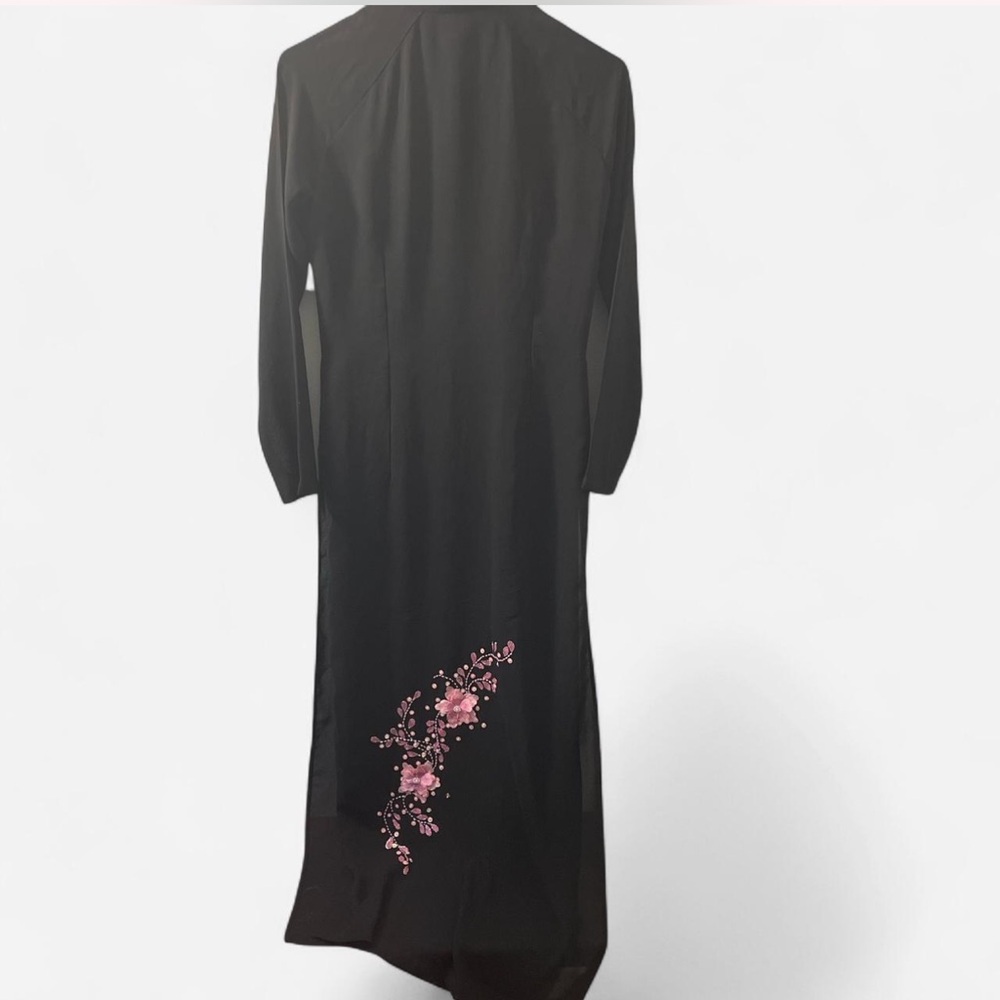 Vintage Ao Dai cherry blossom tunic dress - Picture 3 of 8